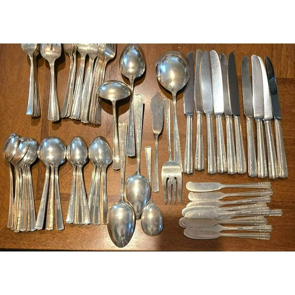 Alvin Chapel Bells Sterling Silver Flatware Set 1939 Service For 10 Plus HS107 - Picture 7 of 16